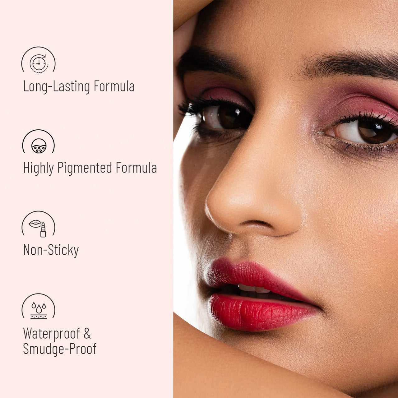 Swiss Beauty Ultra Smooth Matte Lip Liquid Lipstick, Smooth Lip Color, Weightless Finish, Silky Matte Finish, Shade- Fire Red, 6ml