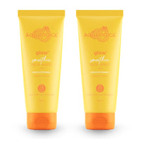 Aqualogica Glow+ Smoothie Face Wash with Vitamin C, Hyaluronic Acid & Papaya for Tan Removal -For Men & Women | Glowing, Oily, Dry & Sensitive Skin -100ml | Pack of 2