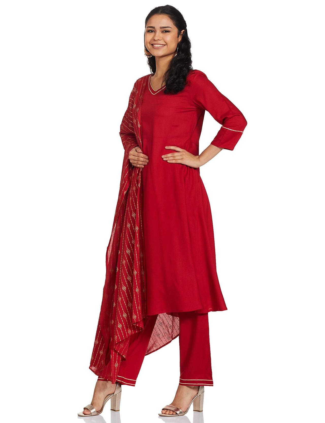 Amazon Brand - Myx Women's  Rayon Salwar Suit