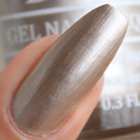 DeBelle Gel Nail Polish Chrome Beige (Metallic Beige Nail Paint)|Non UV - Gel Finish |Chip Resistant | Seaweed Enriched Formula| Long Lasting|Cruelty and Toxic Free| 8ml