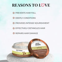 Just Herbs Ayurvedic Shirolepam Hair & Scalp Treatment Mask Cream For Hair Growth, Hairfall & Damaged Hair- Paraben & Silicon Free Hair Mask For Men & Women 200g