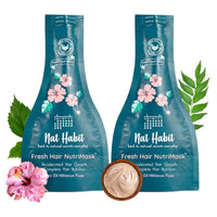 Nat Habit Lip Balm Fresh Beetroot Crush 10gm Lip Butter For Natural Pink Lips and Nat Habit Five Oil Hibiscus NutriMask-Hair Mask For all Hair & Scalp Types (Pack of 2 x 40 gm)