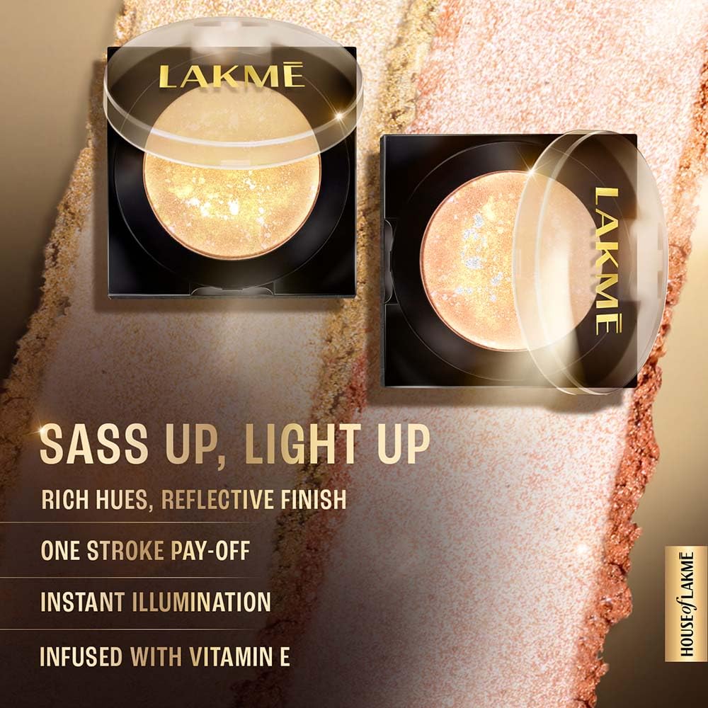 Lakmé Glitterati Marble Highlighter 01 Gold Goddess 7g