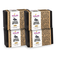 Khadi Mauri Herbal Charcoal Handmade Soaps | Pack of 4 Combo