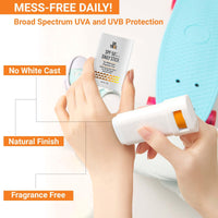 Sotrue SPF 50+ Daily Sunscreen Stick | Lightweight, Water Resistant | No White Cast | Broad Spectrum PA++++ | Non Sticky With Dewy Finish | Mess Free Sun Protection | Suitable for Face & Body 15g