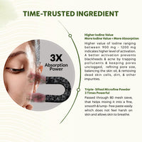 INDUS VALLEY 100% Natural Activated Charcoal Powder Ideal for Skin Removes Dead Skin, Impurities, Detoxifies Skin - (100g)