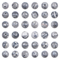 Bymitel 210pcs Natural Crystal Beads Stone Gemstone Round Energy Healing Loose Beads with Stretch Cord for Jewelry Making Bracelets Anklets (Map Jasper, 6mm 210pcs) Map Jasper