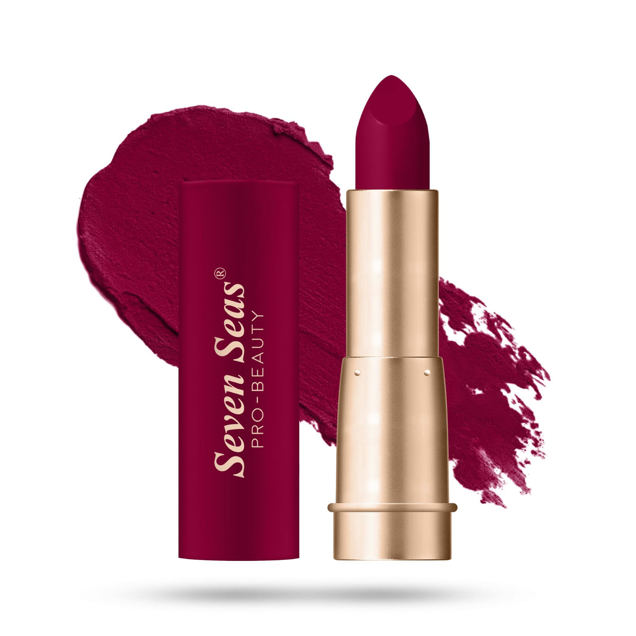 Seven Seas Stay Classy Matte Lipstick Full Coverage Long Lasting Lipstick | Smooth Application | Transferproof & Smudge Proof | Highly Pigemented Lipstick for Women (Antique Ruby)