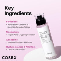 COSRX 6X Peptide Collagen Booster Toner Serum 150ml, Skin Renewal Boosting Facial Essence, Niacinamide & Hyaluronic Acid for All Skin Types, Korean Skincare, Paraben Free