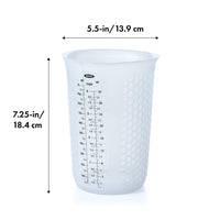 OXO Good Grips 4-Cup Squeeze & Pour Silicone Measuring Cup with Stay-Cool Pattern 4 Cup