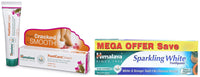 Himalaya Sparkling White Toothpaste | 150g | Pack of 2 & Himalaya Wellness Foot Care Cream, 50gm | Moisturizes and Soothes Feet