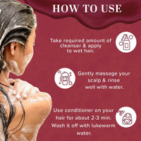 Khadi Natural Henna Tulsi Hair Cleanser & Conditioner | Moisturizes Dry Hair | Activates Roots & Adds Volume | Ideal for All Hair Types - (210ml x 2)