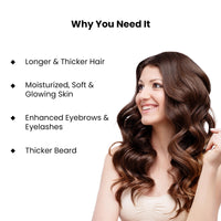 ThriveCo Cold-Pressed Jamaican Black Castor Oil for Hair, Skin, Eyebrows, Eyelashes & Nails | Promotes Scalp Health, Thicker Brows & Lashes | Prevents Hair Breakage | For Men & Women | 50 ml