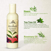 moha: Anti Dandruff Oil With Benefits Of Tea Tree Oil, Neem Oil, Hibiscus OIl, Rosemary Oil | Unisex Hair Oil For All Hairs - 200ml (Pack of 2) | Hair Oil For Men & Women