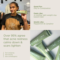 Mul Secrets 100 ml Revive Acne Facemask & Scrub | Acne Reduction, Acne Scar, Sebum Control, Helps Control Skin Oiliness & Dark Spots & Pimples | Manjistha, Aloe Vera, Salicylic acid 2% (30+ Uses)