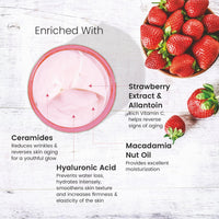 BRYAN & CANDY Strawberry Body Butter |Ph5.5 Skin Friendly | 72hrs Moisturization | 100% Vegan