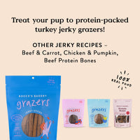 Bocce's  Bakery Jerky Stick Dog Treats, Wheat-Free, Made with Limited-Ingredients, Baked in The USA with No Added Salt or Sugar, All-Naural & High-Protein, Turkey & Sweet Potato, 4 oz Turkey + Sweet Potato