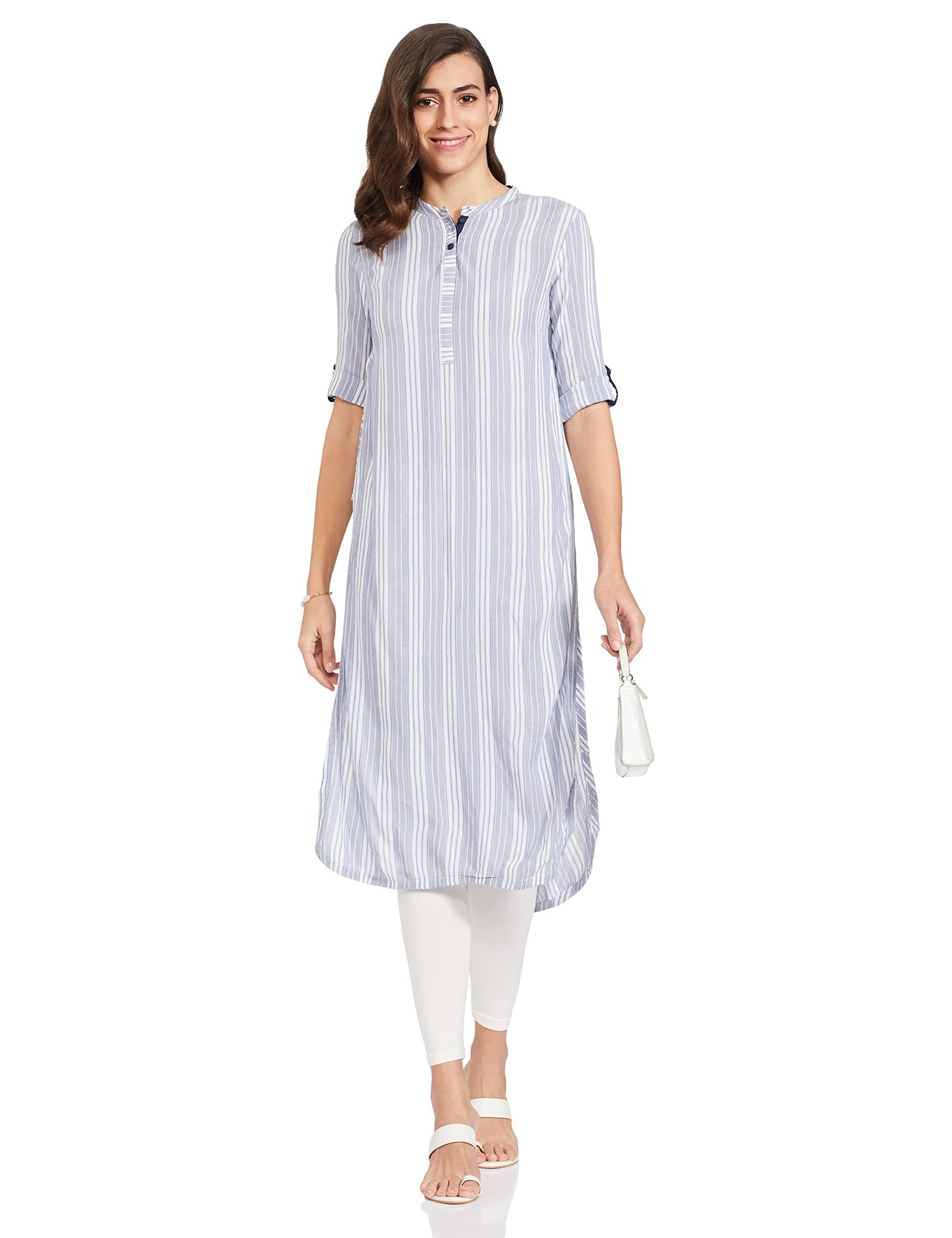 Aurelia Women's  Rayon Regular Kurta