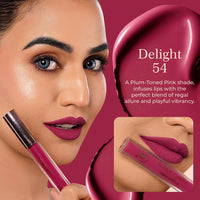 Parul Garg Beauty Featherlite Matte Liquid Lipstick | High-Pigment, Long-Wear & Non-Drying | Lightweight & Transfer-Proof | 100% Vegan & Clean Beauty (Delight, 2.5 ml)