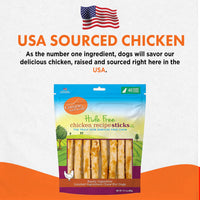 Canine Naturals Chicken Recipe Chew - Rawhide Free Dog Treats - Made From USA Raised Chicken - All-Natural and Easily Digestible - 40 Pack of 5 Inch Stick Chews 1 Count (Pack of 40)