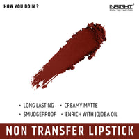 Insight Cosmetics 24 Hrs Non Transfer Matte Lipstick |Matte Finish |Lightweight Lipstick & INSIGHT COSMETICS MATTE LIP INK(LG43-04)