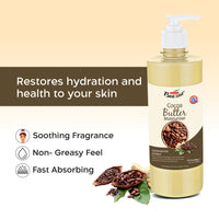 Bee One 24 hr Moisture Lock Body Lotion, for Soft and Supple Skin(Pack of 2) | 1000ml x 2= 2000ml (Cocoa Butter)