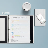 Avery Flexi-View 3 Ring Binder, 1/2 Inch Round Rings, 1 Black Binder (15767) 0.5