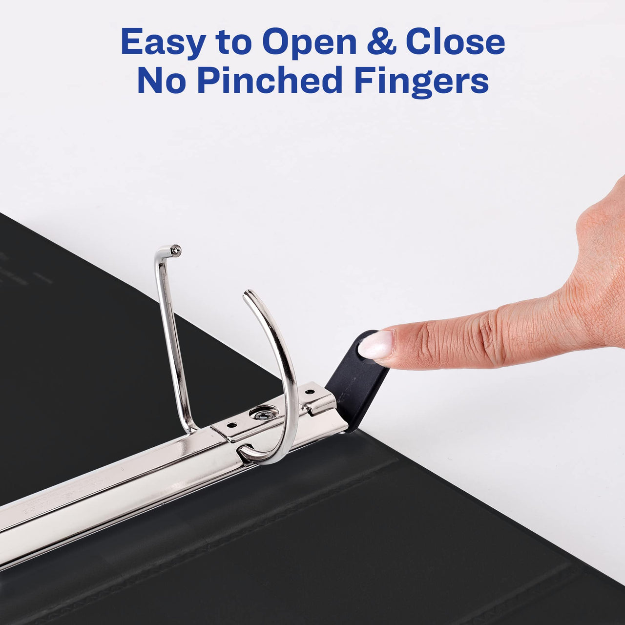 Avery Heavy-Duty View 3 Ring Binder, 2" One Touch Slant Rings, Holds 8.5" x 11" Paper, 1 Light Blue Binder (05501) 2" 1 Pack