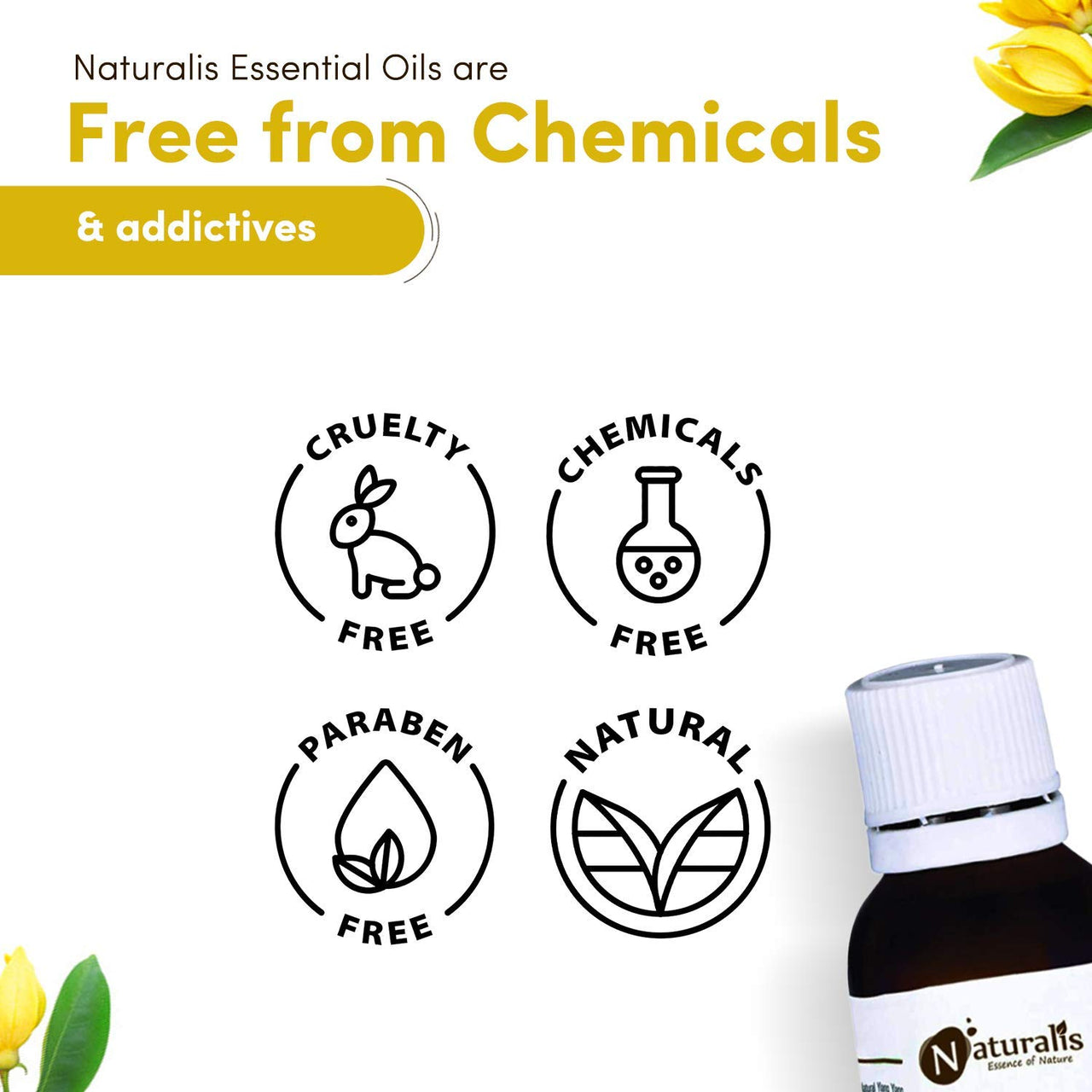 Naturalis Essence of Nature Ylang Ylang Essential Oil for Hair and Skin Care - 10ml