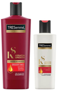 Tresemme Keratin Smooth Shampoo, 185 Ml & Keratin Smooth Conditioner, 80 Ml