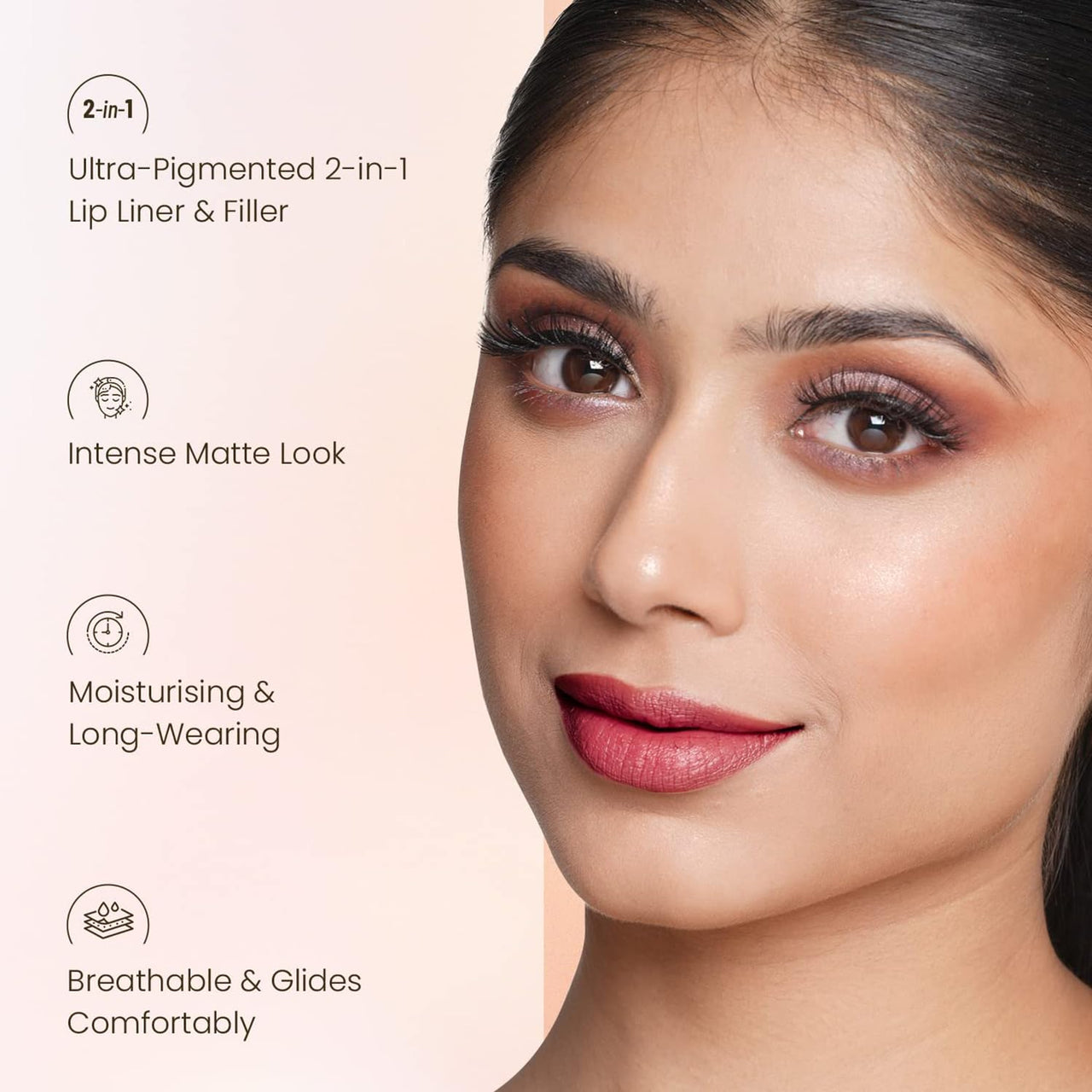 Beauty Berry Non Transfer Waterproof Lipstick, Long Lasting Smudge Proof Highly Pigmented Shades,(Sexy Red -03),free with covergirl sparkiling loose powder.