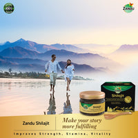 Zandu Pure Himalayan Shilajit Resin, 20g (Pack of 1) | Natural & Ayurvedic| Helps Enhance Strength & Stamina | Maintains Overall Holistic Wellness