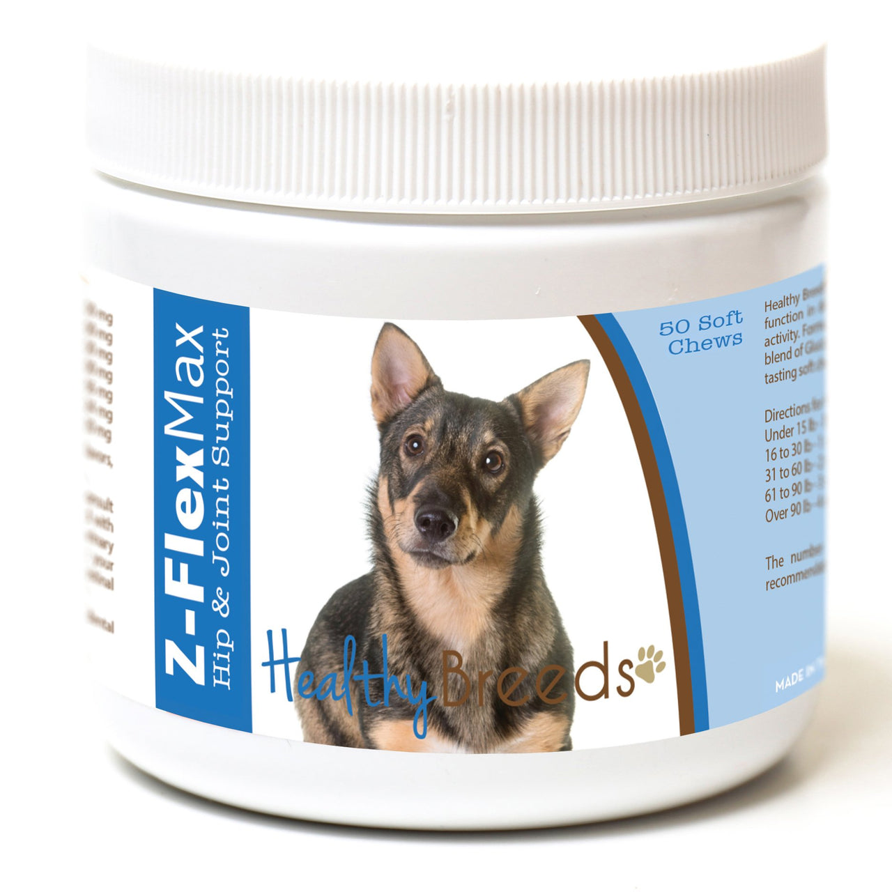 Healthy Breeds Swedish Vallhund Z-Flex Max Hip and Joint Soft Chews 50 Count