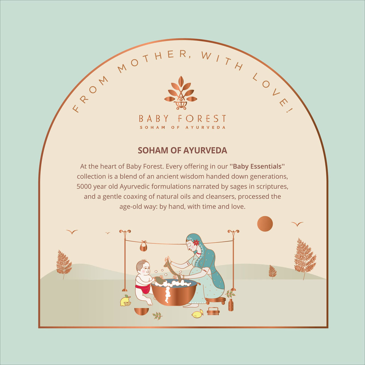 Baby Forest Mridul Poshaak Liquid Wash for Baby Clothes- 500 ml With Herbs & Plant extracts, Mineral Oil-free and Bleach-free formulations, Natural Neem Antiseptic and Antibacterial agent