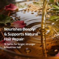 Vedix Keshamrut Herbs Infused Hair Oil for Men & Women I Control Hair Fall & Boost Hair Growth I 16+ Whole Herbs, Leaves & Flowers I No Mineral Oils & Chemicals (200ml)