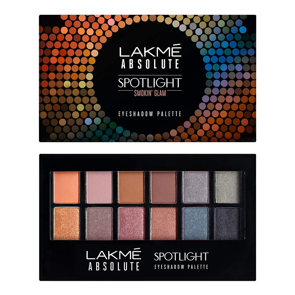Lakmé Glitterati Chroma Chic Eye Shadow Powder Velvet Palette|| Stilettos|| 12 g, Multicolor