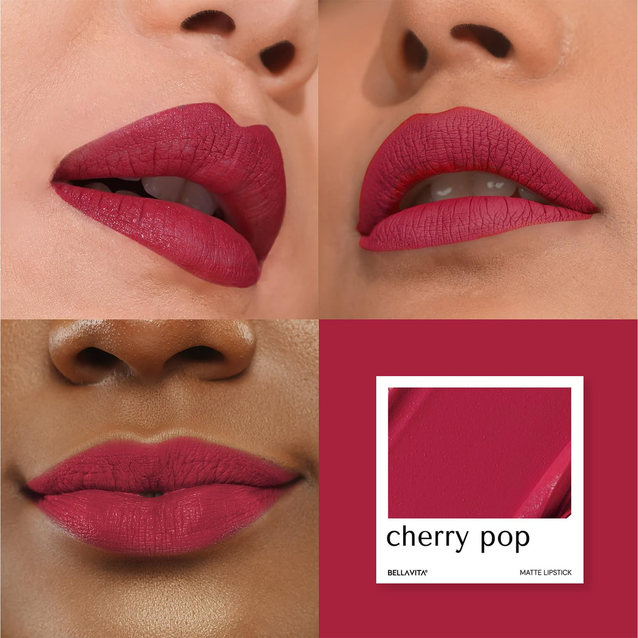 Bella Vita Organic Perfect Pairing Duo | Kiss Proof Liquid Lipstick | Cherry Pop + Dreamy Nude | Transfer-Proof | Smudge-Proof | Intense Moisturisation | 18-Hr Stay | Ultra Matte Finish | 4.5Ml Each