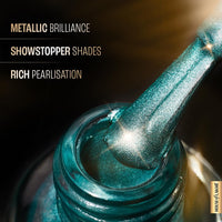 Lakmé Ultimate Glam Chrome Metallic Finish Nail Color - Turquiose - CH9, 6 ml