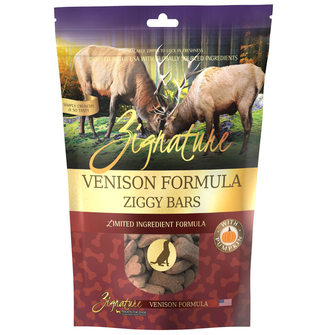Zignature Venison Limited Ingredient Formula Biscuit Dog Treats 12oz 12 Ounce (Pack of 1)