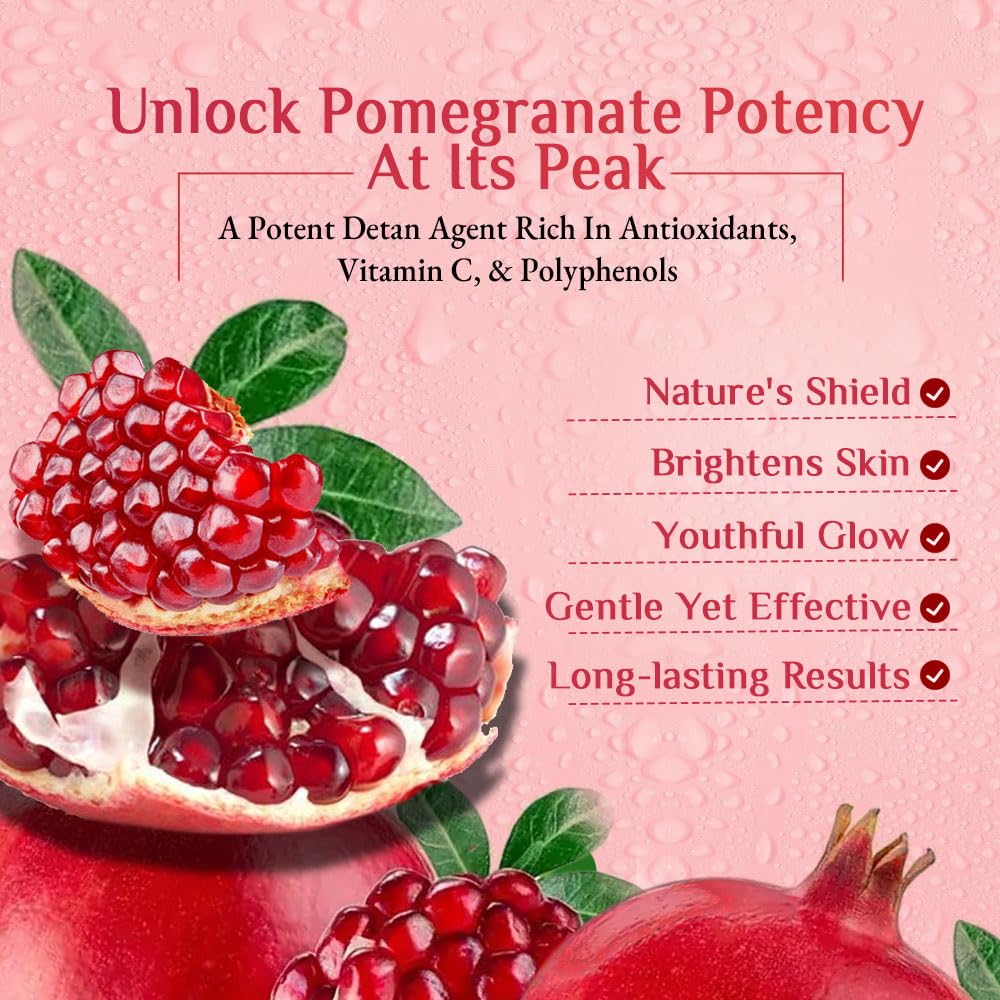 Richfeel Detan Facial Kit | Pomegranate Infused De-tanning Skincare for Brighter Complexion and Reduced Pigmentation | 30 g