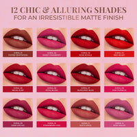 Just Herbs Relaxed Matte Liquid Lipstick Lip Colour for Women Tinted Lip Balm for Men and Women with SPF 20+ for Dark Lips to Lighten 4 g (Cherry) Combo