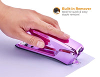 Bostitch Office Ascend 3 in 1 Stapler Integrated Remover & Staple Storage, 420 Staples Included, 20 Sheet Capacity, Lightweight, Purple