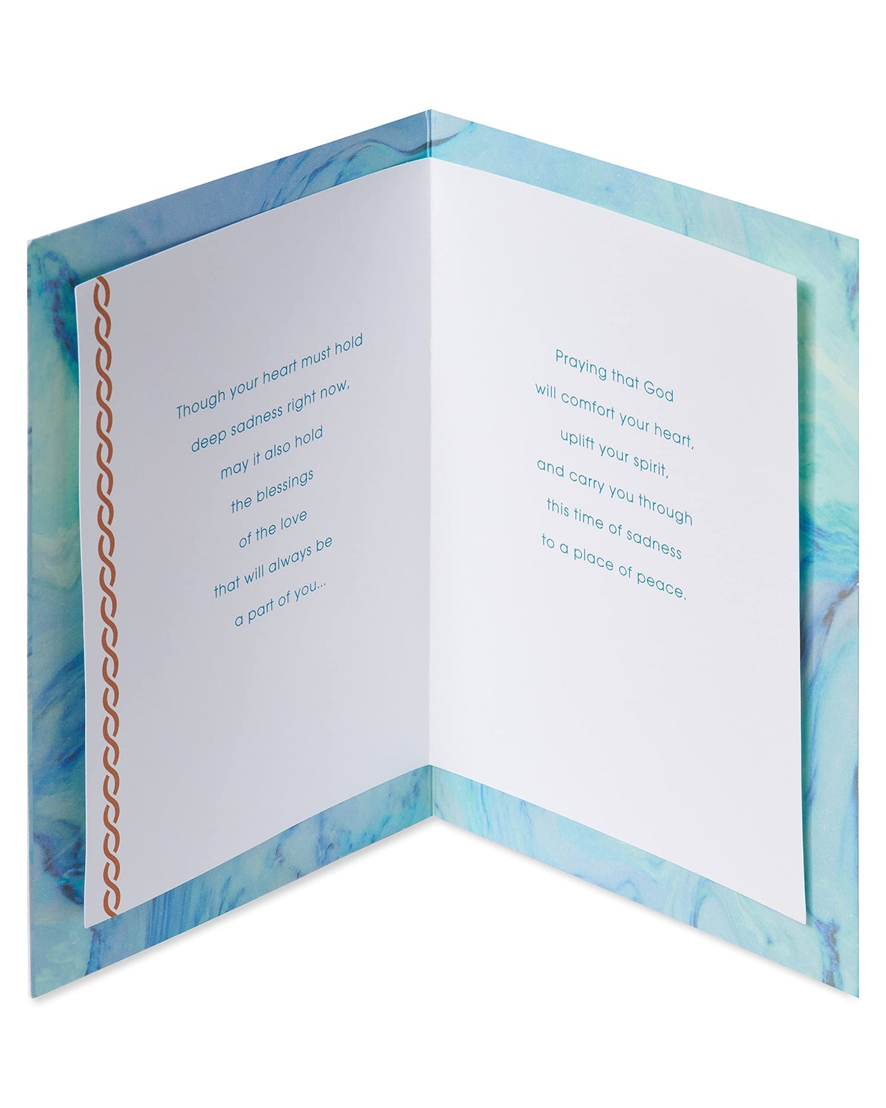 American Greetings Religious Sympathy Card (Faith, Hope, and Love) Faith, Hope, and Love