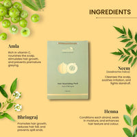 Mellow Herbals Ayurvedic Hair Nourishing Pack (75 GM) for deep Nourishment of Hair | Helps in Preventing Hair Fall and promote Shiny & Healthy Hair | Chemical, Paraben and Sulphate Free