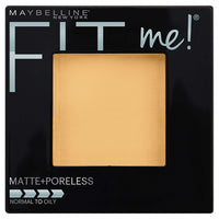 Maybelline New York The Blushed Nudes Palette Eyeshadow, 9g and Maybelline New York Fit Me Matte Poreless Powder, 220 Natural Beige, 8.5g