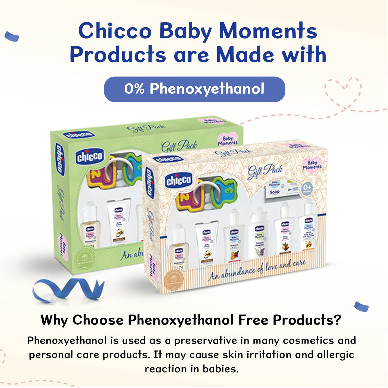 Chicco Baby Moments Delight Gift Pack Beige, Ideal Baby Gift Sets for Baby Shower, Newborn Gifting, New Parents, Birthdays, New Advanced Formula with 0% Phenoxyethanol, 0m+ (8 Items)