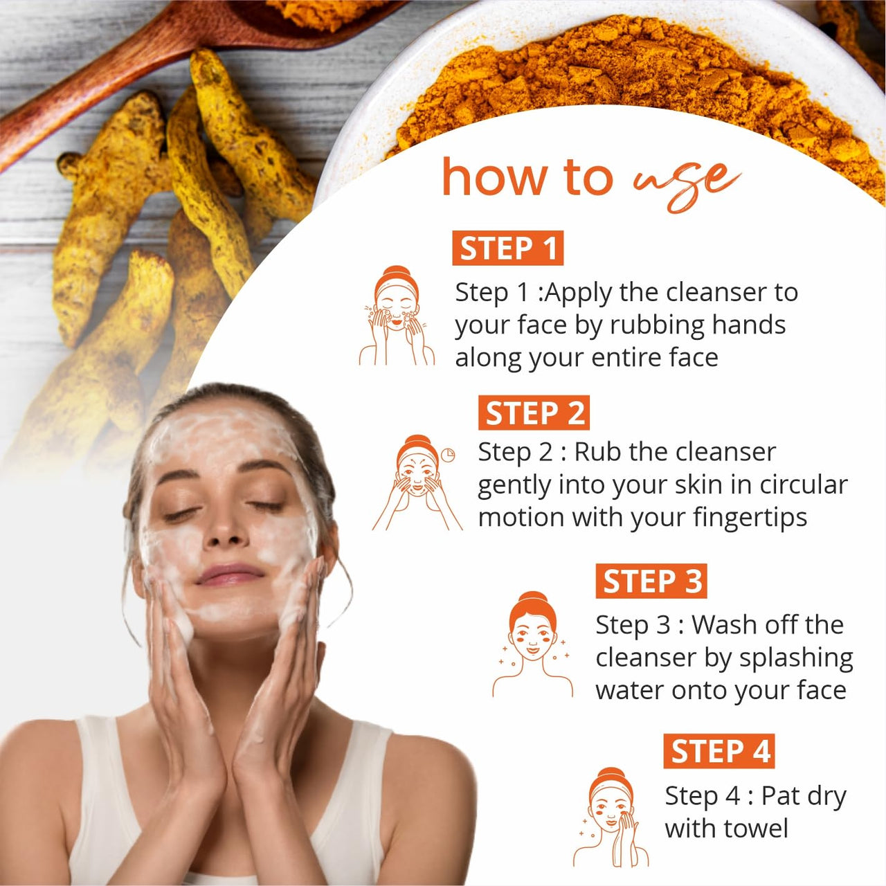 Globus Naturals Pure Glow Ubtan Face Wash, Enriched With Saffron & Milk, For Radiance & GLow, Natural, Gentle & Mild, Suitable For All Skin Types, 75 gm