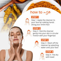 Globus Naturals Ubtan Face Wash & Facial Kit Combo, Skin Brightening Formula, For All Skin Types