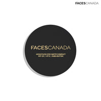 Faces Canada Weightless Stay Matte Compact Vitamin E & Shea Butter, Spf-20 Ivory 01, 9 g and Faces Canada Weightless Stay Matte Compact Vitamin E & Shea Butter, Spf-20 Natural 02, 9 g