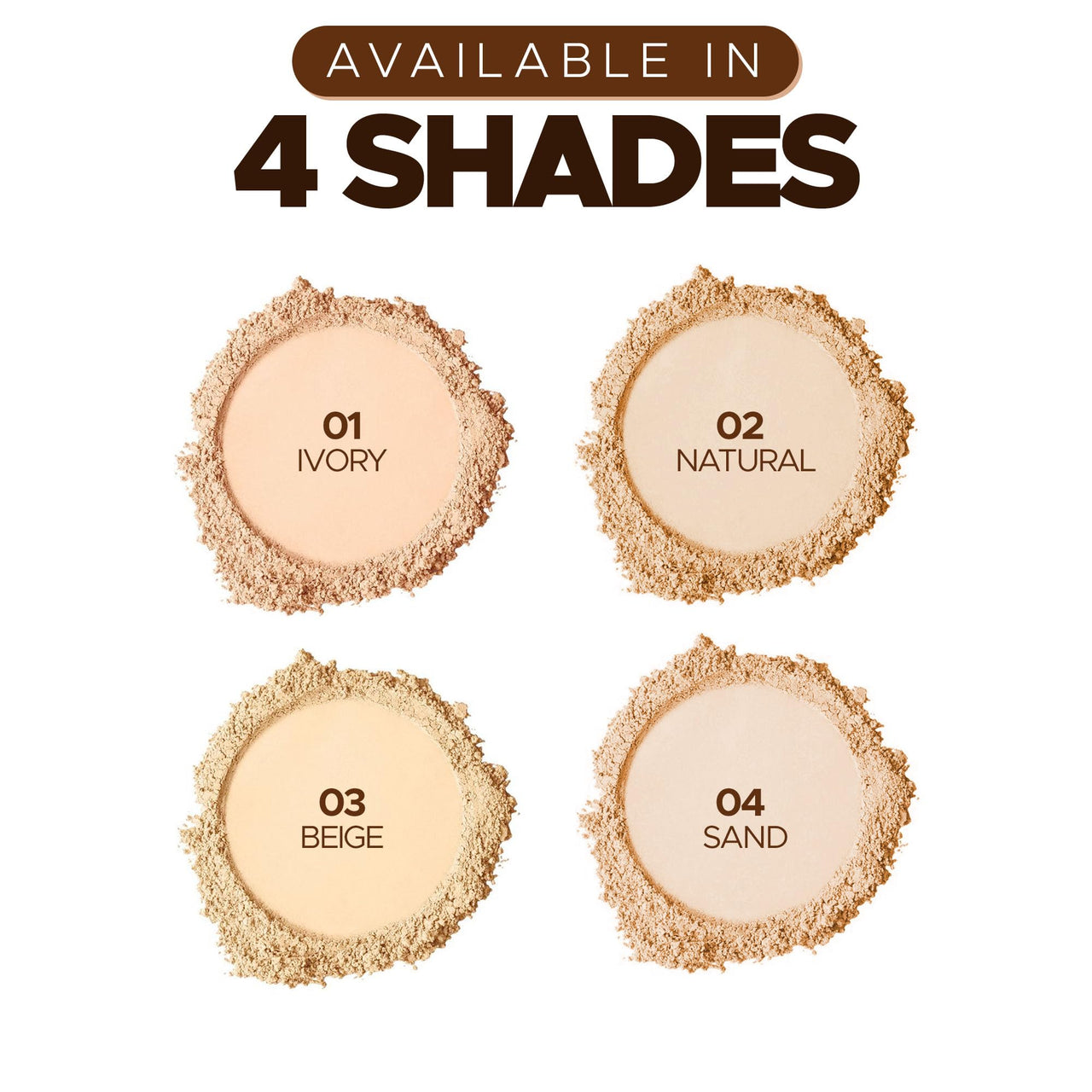Hilary Rhoda HD High-Definition Pressed Powder | 2 in 1 Compact Powder | Shimmery & Matte Finish | Oil Control Formula | 18g (Vanilla - Shade 02)